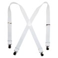 thumbnail image 1 of CTM®  Elastic Anti Slip Pin Clip Suspenders with Leather Drop Tabs (Men's), 1 of 1