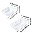 thumbnail image 2 of Étagère de Rangement pour Réfrigérateur - Organisateur Coulissant pour Fruits et Légumes Frais, Plastique de Qualité Alimentaire,, Blanc, JKODE, 2 of 9