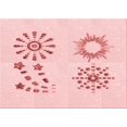 thumbnail image 1 of Ahgly Tapis Rectangulaire Lavable en Machine Intérieur Transitionnel Rouge Pastel Rose, 2 Pieds x 4 Pieds, 1 of 7