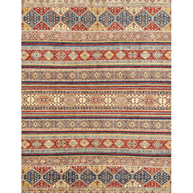 Ahgly Company Indoor Rectangle Abstract Brown Red Abstract Area Rugs, 2' x 4'