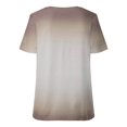 thumbnail image 4 of SMihono Hauts pour Femmes Été Décontracté Mode Féminine Impression Col Rond T-shirt Manches Courtes Ample Pull Blouse T-shirt Oversize pour Femmes 2023, 4 of 5