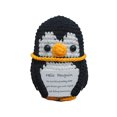 thumbnail image 1 of Ramiter Sac à Expression Drôle Pingouin Poupée Mignonne en Laine Crochetée à la Main Pendentif Boucle Crochetée, 1 of 5