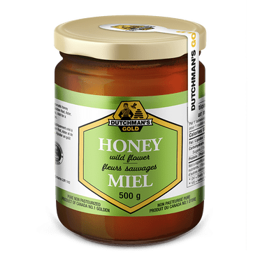 Dutchman’s Gold Wildflower Honey | Golden & Full-Bodied | Rich Floral Taste | Canadian Honey | 500 g
