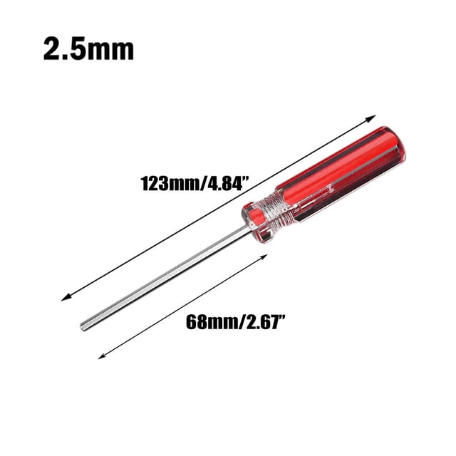2.5mm Hexagon Screwdriver Set Flat Head Hex Magnetic Repair Hand Tool