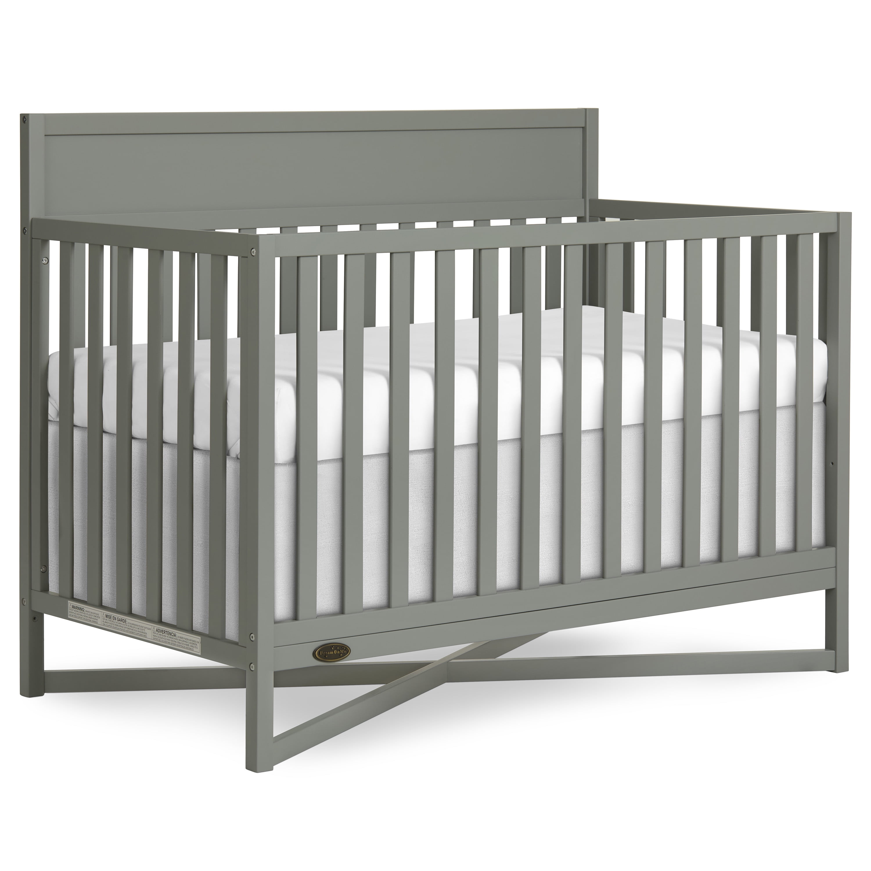 Dream On Me Owen 5-in-1 Convertible Crib, Sea Grass
