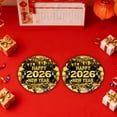 thumbnail image 4 of Wdhugt Black And Gold 2026 Happy Newyear Theme Party Tableware Disposable Paper Plates 7 Inches 16 Pieces Paper A, 4 of 6