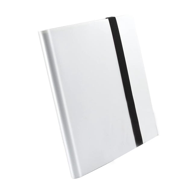 serony Collectible Card Binder Album 360 Card Holder 9 Pockets Trading Card Binder Album Large-capacity Card Binder Notebook for Birthdays Christmas and Parties White