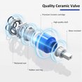 thumbnail image 5 of Recessed Wall Mounted Brass Basin Faucet with Ceramic Cartridge Included-LIVINGbasics®, 5 of 5