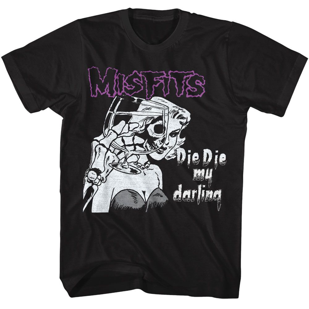 Misfits Die Die Black Adult T-Shirt