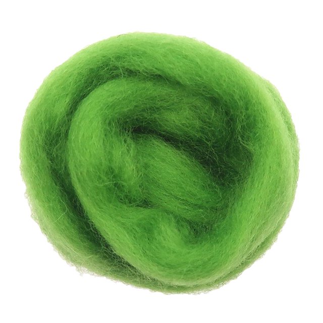 Mèche de Laine 10 g, Laine ing, Artisanat Fer ing, Vert