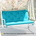 thumbnail image 3 of Outsunny Garden Bench Cushion with Backrest, Non-Slip 2 Seater Soft Pad, 3 of 10