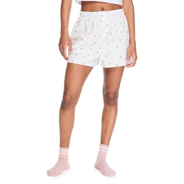 No Boundaries Women's Twill Sleep Boxer