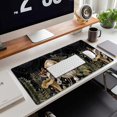 thumbnail image 2 of Cute Forest Witch Magic Mushroom Desk Mat Black Large Extended Mouse Pad XXL Desk Pad Gaming Mousepad Keyboard Mouse Mat for Computer Laptop 31.5''''X15.7'''' Non-Slip Rubber Base with Stitched Edges, 2 of 5