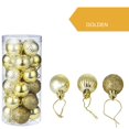 thumbnail image 3 of 24Pcs 30mm Christmas  Tree Ball Bauble Hanging Home Party Ornament Decor, 3 of 3