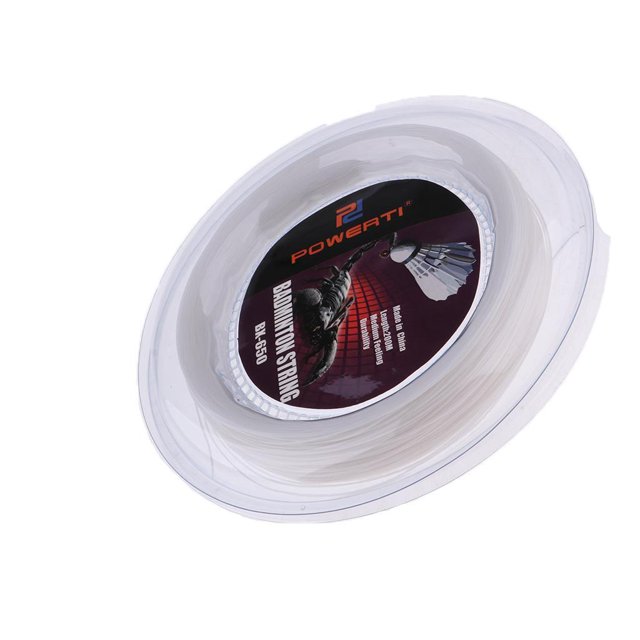 Baohd Corde de Raquette de Badminton en Nylon Hautement Flexible Inégalée Blanche 200 m