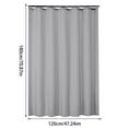 thumbnail image 2 of LSLJS Rideau de Bain 47.24x70.87 Po Couleur Unie Salle de Bain Imperméable Polyester Épaissi Rideau de Séparation de Salle de Bain Rideau de Porte Rideau de Bain Tissu Rideaux, 2 of 6