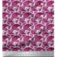 thumbnail image 1 of Soimoi Rayon Fabric Floral & Paisley Print Sewing Fabric Yard 42 Inch Wide, 1 of 1