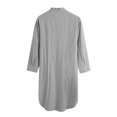 thumbnail image 4 of Rbaofujie Bath Robe Men's Long-Sleeved Button-Down Color Printed Shirt Stylish Nightgown Girls Pajamas, 4 of 6