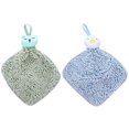 thumbnail image 1 of MasteelfCA 2pcs Lovely Hanging Hand Towels Chic Wipe Hand Towel Quick-drying Towels, 1 of 7