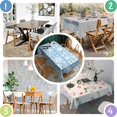 thumbnail image 2 of Merry Christmas Tablecloth Wrinkle Resistant Washable Tablecolths Table Covers Triangle Tree Gingerbread Man Table Cover for Dining Kitchen Restaurant Birthday Rectangle,60x84inches, 2 of 5