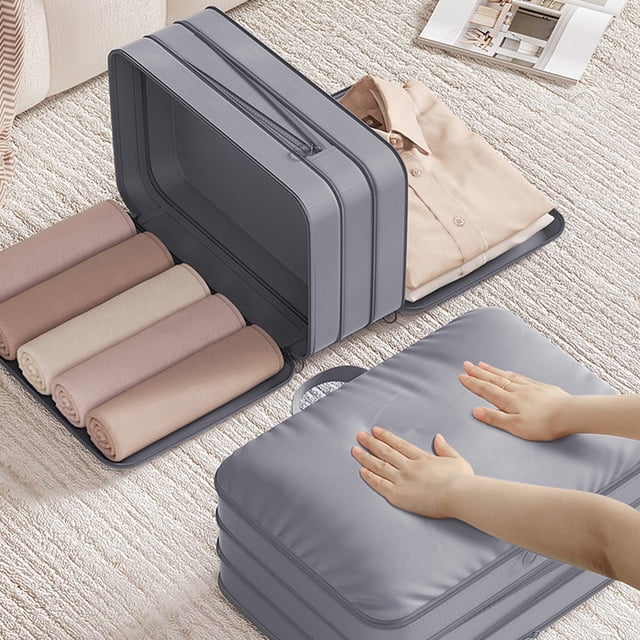 Travel Clothes Storage Bag Compression Organizer Split Bag Portable Clothes Luggage Clothes Organizer Bag