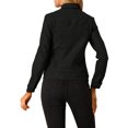 thumbnail image 3 of INSPIRE CHIC Veste en Faux Suède pour Femme à Col Rabattu, Poches à Rabat, Boutons-Pression, Noir, XX-Grand, 3 of 6
