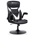 thumbnail image 1 of Chaise Berçante de Jeu Goplus à Hauteur Réglable Pivotante Style Course Berceuse Blanche, 1 of 10