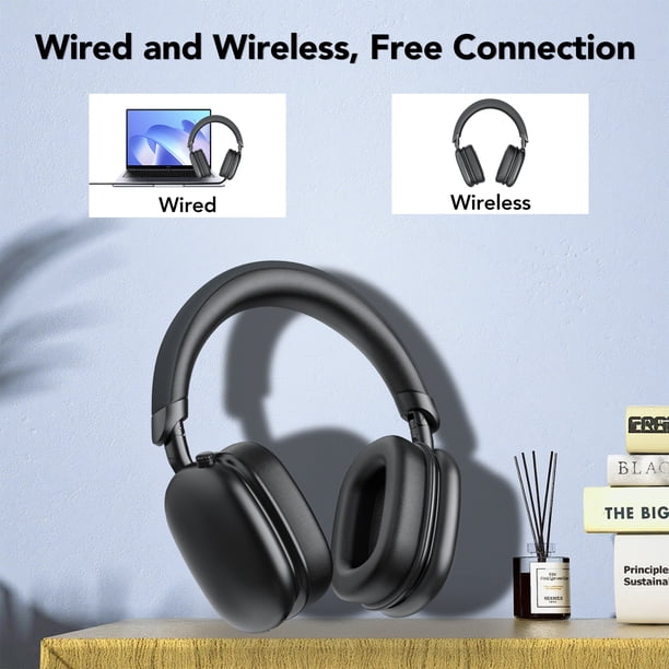 Active Noise Cancelling Headphones -45dB, Bluetooth Headphones 5.4