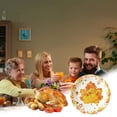 thumbnail image 2 of Thanksgiving Paper Plates 10 Packs Thanksgiving Halloween 7 Inch Turkey Maple Leaf Letters Disposable Paper Plates for Dinner Parties Portable and Excellent Material Thanksgiving Plates Disposable, 2 of 6