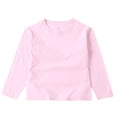 thumbnail image 1 of LIaqionyy Boys Girls Long Sleeve T Shirts Kids Crewneck Soft Cotton Basic Solid Color Tee Tops Undershirts, 1 of 3