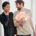 thumbnail image 4 of 52-Piece Artificial Butterflies and Flowers Bouquet Craft Kit With LED Light String for Valentine's Day, Birthday, Anniversary, Engagement, 4 of 7