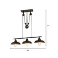 thumbnail image 4 of Westinghouse Iron Hill Three-Light Island Pulley Pendant, 4 of 4