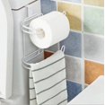thumbnail image 4 of Birdeem Kitchen Storage Roll Paper Rack Hanging Door Towel Rack Drawer Hanging Back Bathroom Double-Layer Paper Rack, 4 of 11