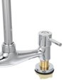 thumbnail image 3 of Greenadscape kitchen faucet with two handles Dual Handle Sink Faucet Silver Copper 1 Set, 3 of 8