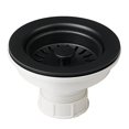 thumbnail image 2 of Kraus PST1-BL Kitchen Sink Basket Strainer, Black, 2 of 4