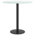 thumbnail image 2 of vidaXL Table Top White Ø40x0.8 cm Tempered Glass with Marble Design, 2 of 3