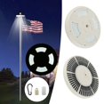 thumbnail image 1 of Solar Flag Pole Light with 128 LEDs and Hook 2500mAh LED Flagpole Light for 15- 25Ft Flag Pole, 1 of 9