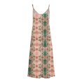 thumbnail image 4 of Ovzne Robes Grande Taille pour Femmes Rondes Robe de Plage Robes d'Été pour Femmes Imprimé Sans Manches Col Rond Robe Décontractée Longues Robes Robe de Printemps Imprimée Liquidation, 4 of 5