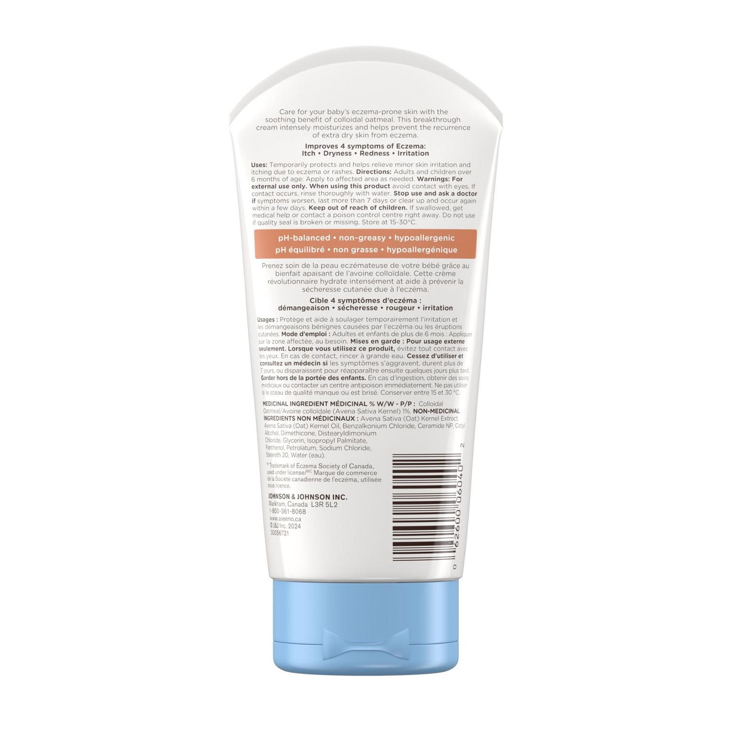 Aveeno Bébé Soin de l'Eczéma Crème Hydratante