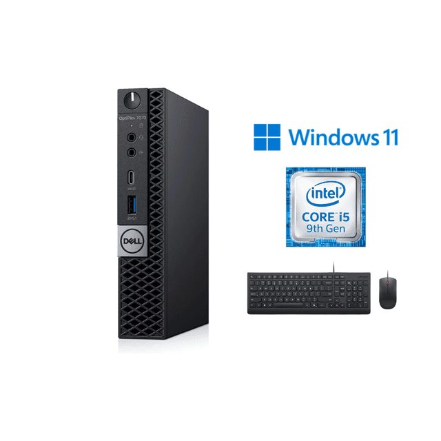 Dell OptiPlex 7070 Micro Desktop | Intel Core i5-9500T | 8GB RAM | 256GB SSD | Keyboard & Mouse included | Windows 11 Pro