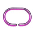 thumbnail image 2 of Anneaux de Rideau de Douche en Plastique Transparent Violet - Ensemble de 12, 2 of 5