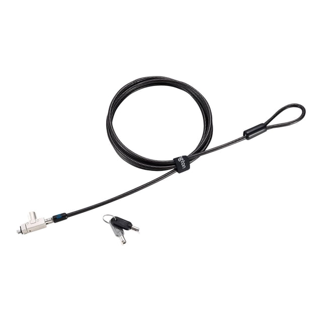 Kensington Slim N17 2.0 Keyed Laptop Lock for Wedge-Shaped Slots - Security cable lock - 6 ft