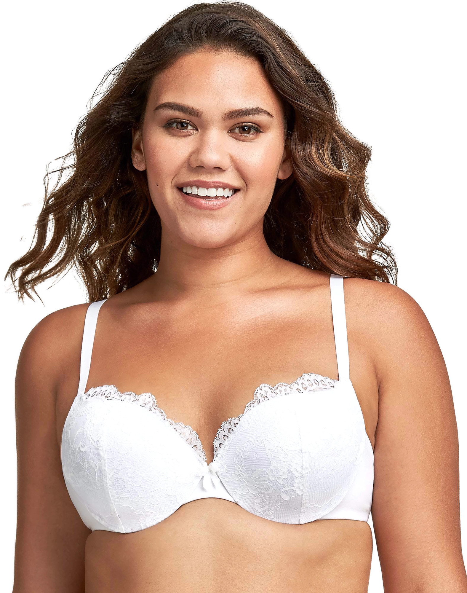 Maidenform Womens Love the Lift Push Up Demi Bra, 36A, White