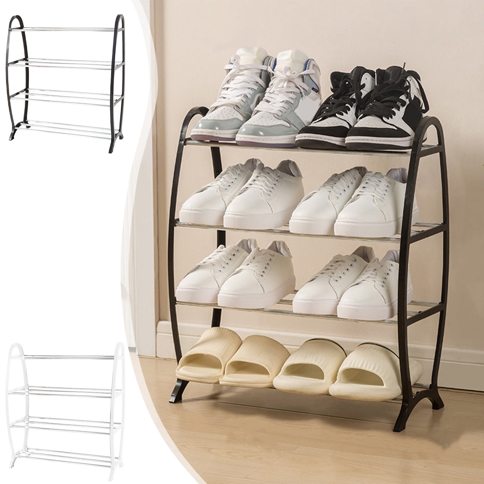 Sentmoon Shoe Rack Shoe Rack for Entryway Assembled Shoe Rack Home Doorway Rental Room Storage Shoe Cabinet Dormitory Economic Shoe Racks Shelves