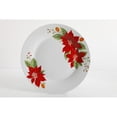 thumbnail image 4 of Gibson Holiday Poinsettia 12 Piece Dinnerware Set, Fine Ceramic, 4 of 6