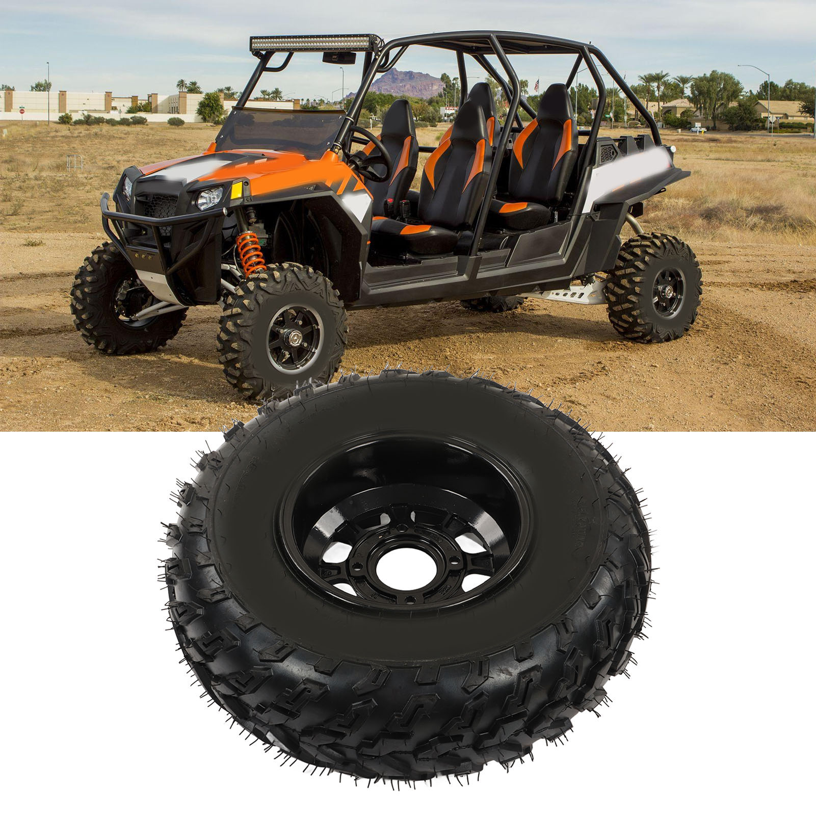 Pneu ATV, Installation Intégrée Faible Bruit Pneu Précis pour Tondeuse à Gazon