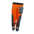 thumbnail image 4 of S SERENABLE Chaps Tablier Chaps à 9 Couches, Enveloppe de Tablier Technique, Travailleur de l'Exploitation Forestière, Ceinture Ajustable, Pantalon Scie à Chaîne Orange m, 4 of 9