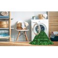 thumbnail image 2 of Ahgly Tapis d'Intérieur Lavable en Machine Carré Vert Émeraude Profond, 5 Pieds Carré, 2 of 7