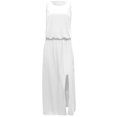 thumbnail image 3 of UPPADA Robe d'Été Sans Manches pour Femme, Fendue, Fluide, Maxi, Coupe Ample, Style Bohème, Robe Débardeur de Plage avec Poches, Blanc, m, 3 of 6