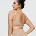thumbnail image 4 of B91xZ Soutien-Gorge Sans Fil pour Femmes, Faible Impact, Dos Nageur, Beige S, 4 of 5